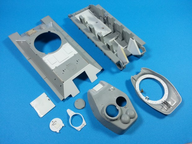 Jordanian T-34-85 bunker conversion main components.